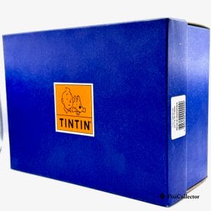 Boîte bleue d’origine Pixi figurine Tintin Demande Permis de chasse – édition limitée 1000 ex.