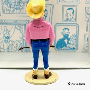 Pixi figurine Tintin en métal Rastapopoulos - Vol 714 pour Sydney (réf. 4555) – vue de dos