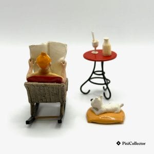 Pixi figurine Tintin en métal Tintin bascule (réf. 46924) – vue de dos