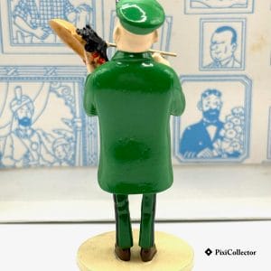 Pixi figurine Tintin en métal Jules, Gardien de musée et le masque (réf. 4563) – vue de dos