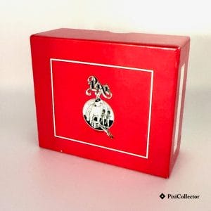Boîte rouge décor ciel d’origine Pixi figurine Tintin Jules, Gardien de musée et le masque – édition limitée 1275 ex.