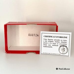 Boîte rouge d'origine et Certificat d’authenticité Pixi figurine Tintin Milou – édition limitée 1450 ex.