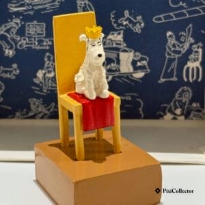 Milou trône - PixiCollector.com Pixi figurine Tintin en métal Milou trône (réf. 4529) – vue de face