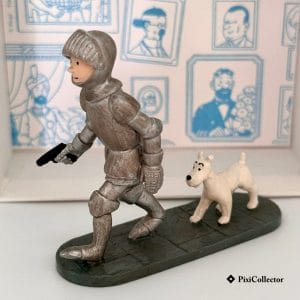 Tintin en armure et Milou - PixiCollector.com Pixi figurine Tintin en métal Tintin en armure et Milou (réf. 4562) – vue de face