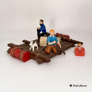 Pixi figurine Tintin en métal Le radeau (réf. 4565) – vue de face