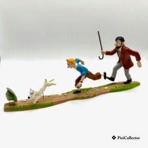 Pixi figurine Tintin en métal Puzzle poursuite (réf. 46937-8-9) – vue de face