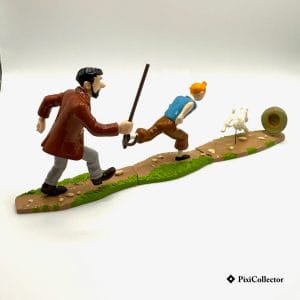 Puzzle poursuite - PixiCollector.com Pixi figurine Tintin en métal Puzzle poursuite (réf. 46937-8-9) – vue de dos