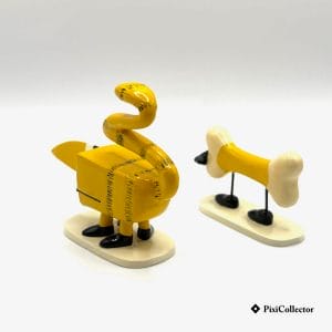 Le Minetcanthrope et son squelette - PixiCollector.com Pixi figurine Shadoks en métal Le Minetcanthrope et son squelette (réf. 82333) – vue de dos