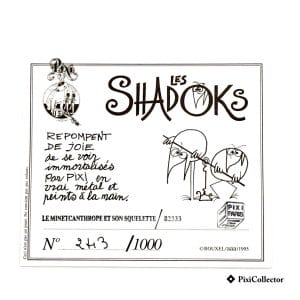 Certificat Le Minetcanthrope et son squelette - PixiCollector.com Certificat d’authenticité Pixi figurine Shadoks Le Minetcanthrope et son squelette (réf. 82333)