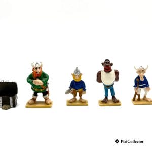 Pixi figurine Astérix en métal Les Pirates (5 figurines) (réf. 2306) – vue de face