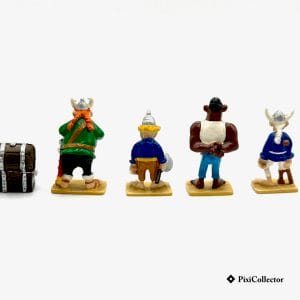 Pixi figurine Astérix en métal Les Pirates (5 figurines) (réf. 2306) – vue de dos