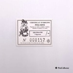 Certificat d’authenticité Pixi figurine Astérix Les Pirates (5 figurines) (réf. 2306)