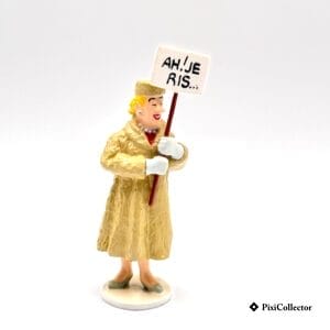 Pixi figurine Tintin Carte de Vœux 1972 en métal La Castafiore "Ah! Je ris..." (réf. 2/46983) – vue de face