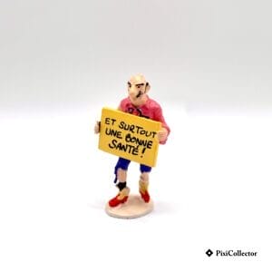 Pixi figurine Tintin Carte de Vœux 1972 en métal Rastapopoulos (réf. 5/46502) – vue de face