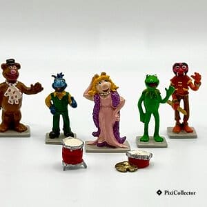 Figurine Pixi Mini : Héros de BD en métal « Le Muppets Show » (réf. 2170), ensemble de 5 figurines – vue de face