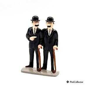 Figurine Pixi Tintin en métal « Dupont et Dupond » (réf. 4514) – vue de face