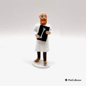 Figurine Pixi Tintin Carte de Vœux 1972 en métal « Docteur Rotule » (réf. 11/46533) – vue de face