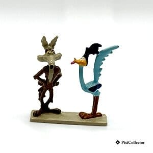 Figurine Pixi en métal «Bip Bip et Coyotte» (réf. 2127) – vue de face