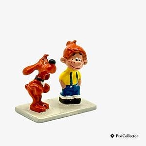 Figurine Pixi Mini : Héros de BD en métal « Boule et Bill » (réf. 2173), ensemble de 2 figurines – vue de face