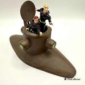 Figurine Pixi Blake et Mortimer en métal « Le sous-marin » (réf. 5214) – vue de face
