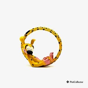 Figurine Pixi Marsupilami en métal « Le Marsupilami cerceau » (réf. 4631), vue de face