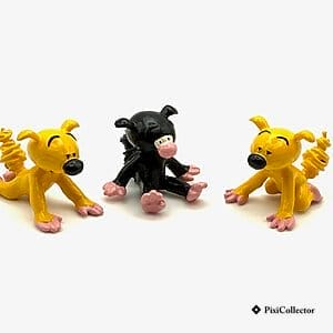 Figurine Pixi Marsupilami en métal « 3 bébés Marsupilami » (réf. 4635), vue de face