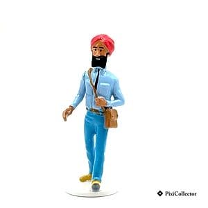 Figurine Pixi Tintin en métal « Contrôleur de train » (réf. 13/46548), vue de face