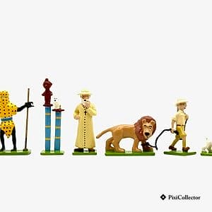 Figurine Pixi Tintin en métal « Mini série Congo » (réf. 46244), vue de face
