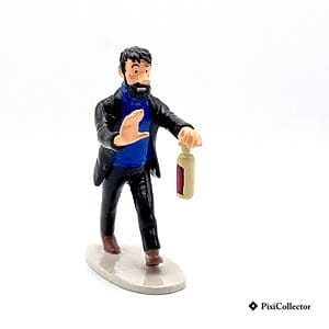 Figurine Pixi Tintin en métal « Haddock bouteille » (réf. 46217), vue de face