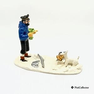 Figurine Pixi Tintin «Haddock Milou poulet» (réf. 46205) – vue de face