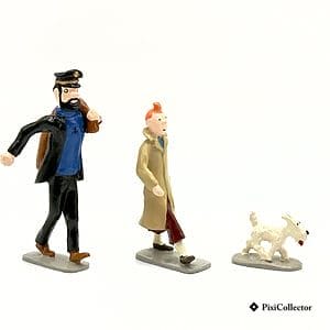 Figurine Pixi Tintin «Haddock, Tintin et Milou» (réf. 4583) – vue de profil