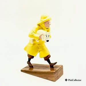 Figurine Pixi Tintin «Tintin ciré» (réf. 46934) – vue de face